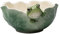 Cosmos Gifts 21057 Dekorative Süßigkeitenschale aus Keramik, Frosch, 13 cm lang