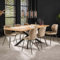 Maison ESTO Esstisch 200 x 100 cm Fischgrät Furnier Eiche Metall Esszimmertisch Dinnertisch