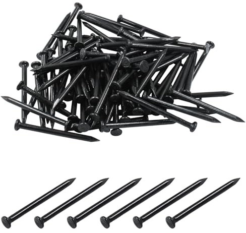 Hordion 100 clavos de hardware de 2 pulgadas, punta de acero al carbono, clavos de cemento para mampostería para hormigón, ladrillo, carpintería, colgar cuadros