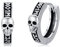 Wikinger Ohrringe 925 Sterling Silber Totenkopf Ohrringe Nord Rune Ohrringe Skelett Schmuck Geschenke für Männer Frauen Geburtstag