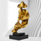 Xmeden Denker-Statue, Stille ist Gold, abstrakte Kunstfigur, Speak No Evil Finger, moderne Kunst, ästhetische Skulptur, Gold-Dekor für Zuhause, Büro, Bücherregal, Schreibtisch, Couchtisch