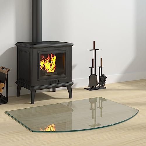 AUUIJKJF Home Items, Kamin-Glasplatte, 80 x 60 cm, Anzugmöbel