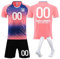 Kinder Trikot Personalisiert Trikot Deutschland Em 2024 Kinder Shorts Fußball Set Fanshirt Deutschland Trikot Herren Personalisiertes Trikot Kinder Trikot T Shirt Personalisiert Herren(#H Pink)