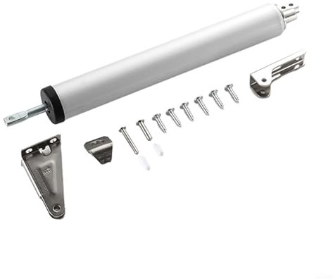 1 ferme-porte à tampon réglable, fermeture automatique en douceur - Ferme-porte pneumatique (A)