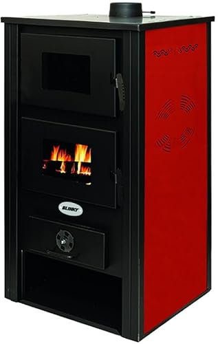 Stufa a legna LONDRA con forno - Colore rosso