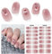 Ongles En Gel Uv Semi Durci-28 Pcs Noël Autocollant Ongle Gel Nail Stickers Uv Ongle Gel Autocollant Bande De Gel Uv Pour Ongles Noël Manucure Gel Autocollant