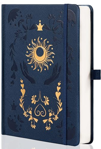 MGGAO Dotted Journal Notebook für Frauen Männer, Journale für das Schreiben, A5 Ästhetische Dot Notebook für Arbeit, Reisen, Schule, 190 nummerierte Seiten, 14,7 x 21,4 cm