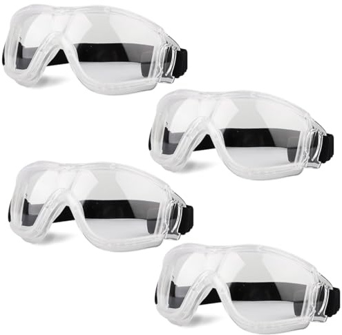 MOVNUOCA Getönte Sicherheitsbrille Kinder Schutzbrille Kratzfest Stoßfest Ballistische Schutzbrille (1, Weiß, Weiß, Weiß und Weiß)