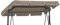 Ferocity Universal Sonnendach für Hollywoodschaukel Dach-Plane ca 230 x 120 cm für Garten-Schaukel Dachplane Ersatzdach Beige [101]