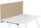 hjh OFFICE Akustik Tischtrennwand 62x120 cm FLEXMIUT D1 Schreibtisch Sichtschutz, Schalldämmender Schreibtischteiler, Beige