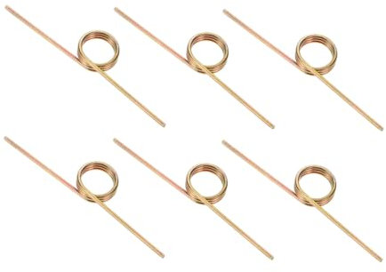 Torsionsfeder für Mülltonnendeckel 6 Stück aus Metall, Gold