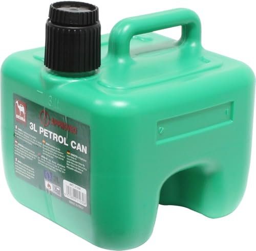 Bidon en plastique - bidon de 3 litres, fabriqué en matériau résistant, idéal pour le stockage et le transport de liquides dans les environnements de travail. *