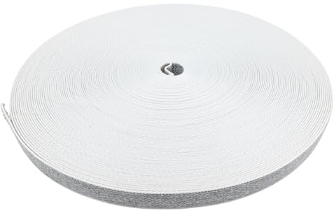 IWOFER Cintino per Tapparelle Bicolore Grigio/Avana in Polipropilene Resistente - Ricambio Corda Cinta Cinghino Avvolgibile (7,5 m)