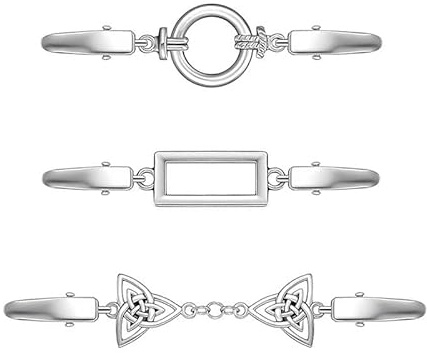 Azlanway Clips Vintage pour Cardigans Femme – Lot de 3 Broches Rétro Argentées pour Pull, Col, Écharpe, Robe, Chemisier – Accessoires Élégants pour Vêtements
