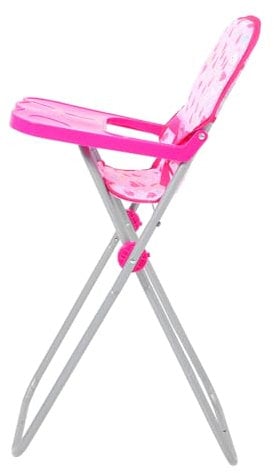 SOPOTUTU Doll Hochstuhl Spielzeug Simulierter Hochstuhl Für Puppen Zubehör Für Puppenmöbel Mit Stabiler Konstruktion Und Leicht Zu Reinigender Oberfläche Für Jungen Und Mädchen