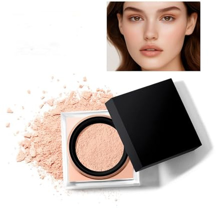 Fixierpuder, Lockeres Backpuder, Natürlicher Matt Finish, Ölkontrolle, Makeup-Fixierung, Korrekturpuder, Mehrfarbig, Alle Hauttypen, Langanhaltende Wirkung (#1 Light, 1)