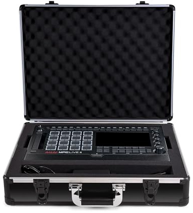 UNISON Case für Akai MPC Live 3, DJ-Controller Case (Transportkoffer aus Aluminium, ausgestanzter Schaumstoffeinsatz, abschließbar, DJ-Hardcase mit ergonomischem Tragegriff)