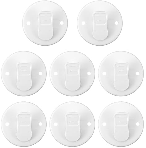 8 Stück Duschvorhang Clips Duschvorhangclips Duschvorhänge Schutz Clips | Selbstklebend, Winddicht, Spritzwassergeschützt, Klammern, für Badezimmer und Dusche, ohne Beschädigung der Wand