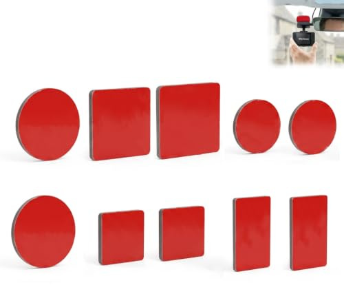 dravix Double Sided Sticky Pads, 10Pcs Dash Cam Sticky Pads, Adhesive Pads Heavy Duty for Car Camera, Action Camera, Smartphone Stand, Frame Decoration