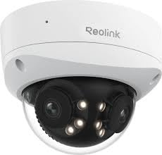 Reolink Duo 2 PoE Dome Überwachungskamera, P737, 4K 8MP, Dual-Linse, 180° Panoramablick, Farbnachtsicht, IP67 wasserdicht, Weiß