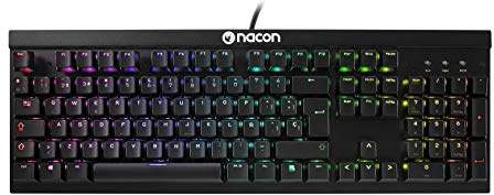 Nacon pccl-700omsp Tastatur für Gaming kompatibel Windows Vista/7/8/10, Schwarz