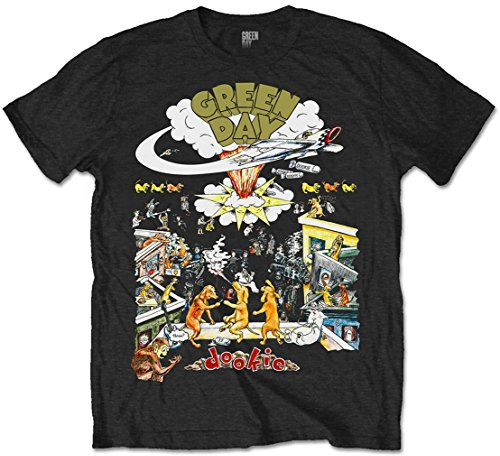 Rock Off Officially Licensed Products Men's Green Day Dookie 1994 Tour T-Shirt (Pack of 1)