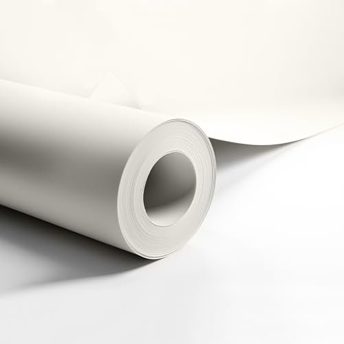 Lining Paper for Walls 2000 Grade Thick - 10m x 53cm Wallpaper for New & Damaged Ceiling & Walls for Paint - Easy to Install & Remove Heavy Duty Paintable Plain White Lining Paper