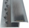 Grandismo® Carpet to Laminate/Tile or Wood Flooring Edge - Prestige Luxury - 3ft (0.9metre) in Length - Gripper Trim Threshold Profile Strip - Z Edging Metal Door Bar- Exclusive Brushed Grey