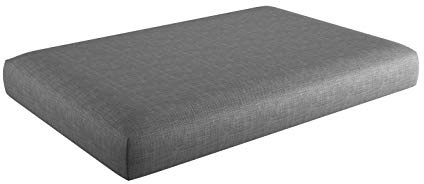 sunnypillow Palettenkissen für Gartenmöbel - Sitzkissen 120x60x15 cm - Palettenauflage für Palettensofa für Haus und Garten - Palettenpolster, Sitzpolster für Palettenmöbel - Kissen Grau