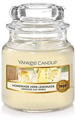 Yankee Candle Small Jar Scented Candle, Homemade Herb Lemonade, Up to 30 Hours Burn Time
