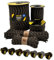 EdcX Paracord 4 mm, 20+ Militärfarben (15 m, 30 m, 50 m, 100 m, 300 m) | Ideal zum Basteln, Camping, Outdoor | 100% Nylonseil 4 mm | Taktische Kordel 550 Typ III (Coyote Black, 30 m)