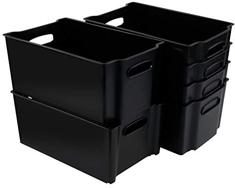 Tyminin Plastic Woven Baskets for Storage, Small Basket Boxes, 6 Packs