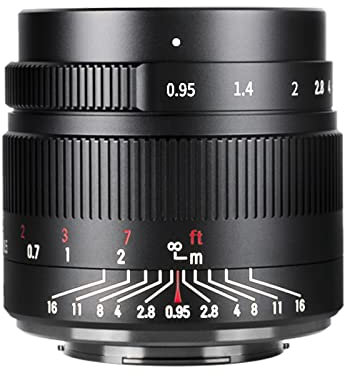 7artisans 35mm f0.95 Spiegellose APS-C-Kameras mit großer Blende Objektiv Kompakt für Fuji X-T1 X-T2 X-T3 X-T20 X-T30 X-E1 X-E2 X-E3