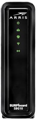 ARRIS Surfboard 16x4 DOCSIS 3.0 Wi-Fi Cable Modem, Model SBG10 (Black)