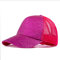 Baseball Cap Damen Basecap Kappe Herren Unisex Mütze Hut Baseballkappe Neue Glitzer-Pferdeschwanz- Für Frauen Mesh-Frauen-Kappen Messy Bun Einstellbare Hip Hop-Pailletten-Hüte 3
