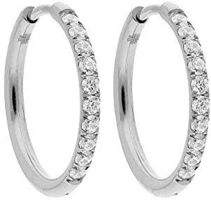 Qudo Creole ETERNITY mit Zirkonias (15mm, silber)