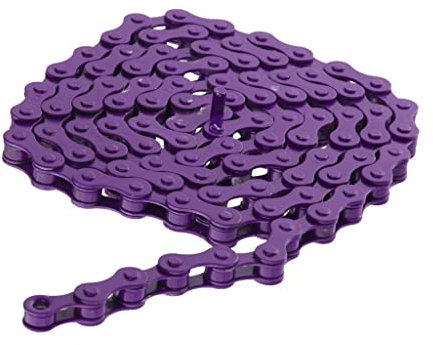 pistro Fahrradkette mit festem Getriebe, BMX-Stahl, 94 Glieder, 1/2 Zoll x 1/8 Zoll – Violett