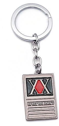 Porte-clés En Métal HUNTER×HUNTER, Pendentif Pour Sac à Dos Et Sac D'école, Porte-clés Pour étudiants HUNTER×HUNTER Accessoires Pour Dames (E)