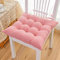 ZORZA Lot de 4 Coussins de Chaise 45 x 45 X 8cm,Galette De Chaise Carrés De Jardin,Coussins Épaissi en Coton,pour Jardin terrasse Salle à Manger Balcon pour Intérieur Et Extérieur,Rose