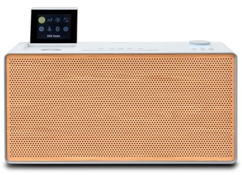 Pure Evoke Home All-in-One Music System (DAB+/FM Radio, Internet Radio, Spotify Connect, Bluetooth, CD Player) Special Edition White/Wood