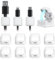 smofish Kabelhalter Kabelclips Kabel Management,12 Pack Magnetische Schreibtisch Kabel Organizer, Stark Haftende Draht Ladegerät Halter Geschenk für Nachttisch, Küchengeräte (Weiß)