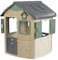 Smoby Life - Maison Jura Lodge - Cabane de Jardin Enfant - Personnalisable avec Accessoires Smoby - Plastique Recyclé - 810503