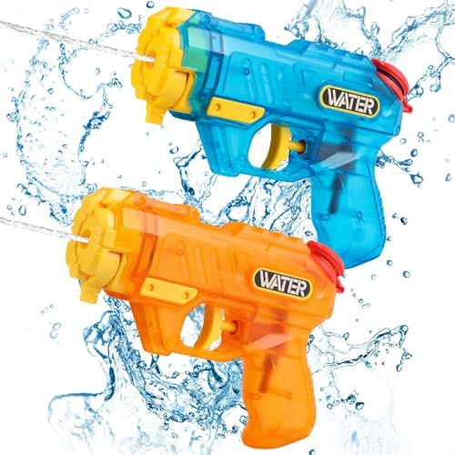 SULOLI 2pcs Pistolets à Eau,Pistolet à Eau Adulte Enfant -Extérieur Plage Jardin Jouet Piscine Fête d'été