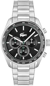Lacoste Chronograph Quarz Uhr für Herren Kollektion Boston mit Edelstahlarmband - 2011347