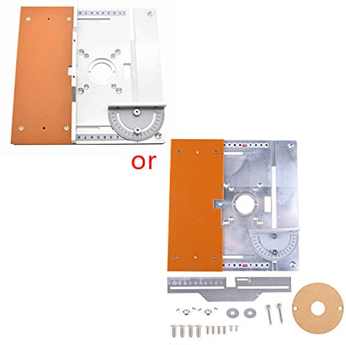 245X240X8mm Router Tisch Insert Platte Aluminium Trimmen Maschine Bord Für Holzbearbeitung Mos Adapter Platte Kit Rmr