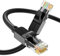 JARNHNG Cable Ethernet de Clase 6 2m, Cable de Lnternet de Alta Velocidad Lnterior/Exterior de 10 Gbps, Saltador Lan RJ45 Negro, Adecuado Para Juegos, Computadoras, Routers, cable de red Ethernet