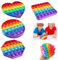 4 Stücke Pop It Fidget Toys Set - 4 Formen Silikon Bubble Spielzeug für Kinder, Erwachsene, Autismus, ADHS - Baby