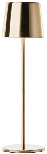 Brilliant LED Außen-Tischleuchte Xaana Akku Tischlampe, 37cm, 300 lm, 3000-6500 K, dimmbar, messing gebürstet