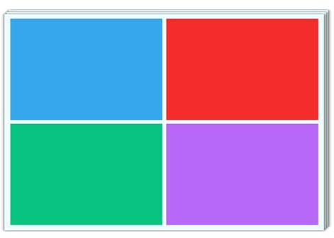 100 Pieces - Large Coloured Sticky Labels for Moving House, Big Plain Stickers for Packing Boxes - 15 x 10 cm, 4 Assorted Colours