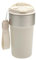 HENGBIRD Termo Cafe 500ml, Termos para Cafe con Pico para Beber Directamente y Pajita, Termo de Cafe Acero Inoxidable, Doble Pared Vasos Termicos Frio Y Calor, Beige